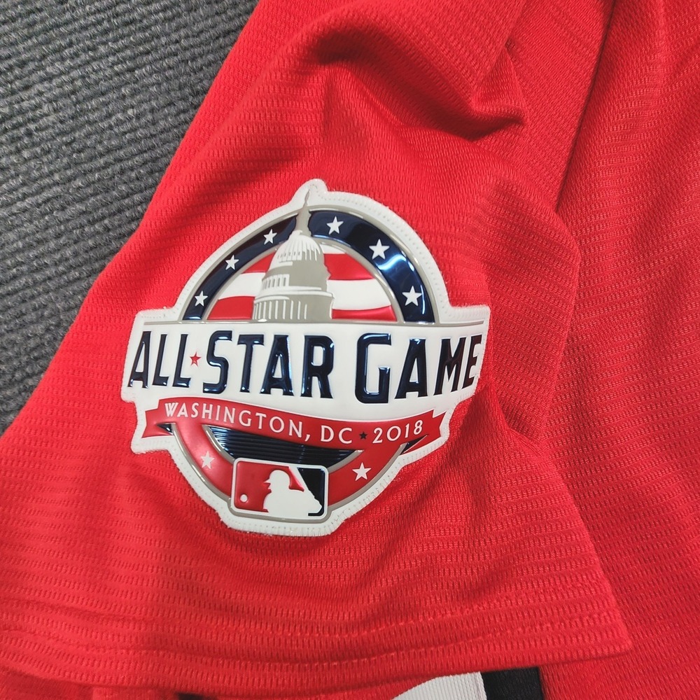 2018 National League All Star Game Jersey Washington DC Men SZ 48 #3 Gennett - Picture 5 of 11